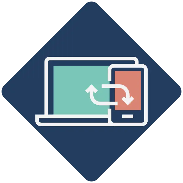 cono de diseño web responsive adaptado a móvil y ordenador